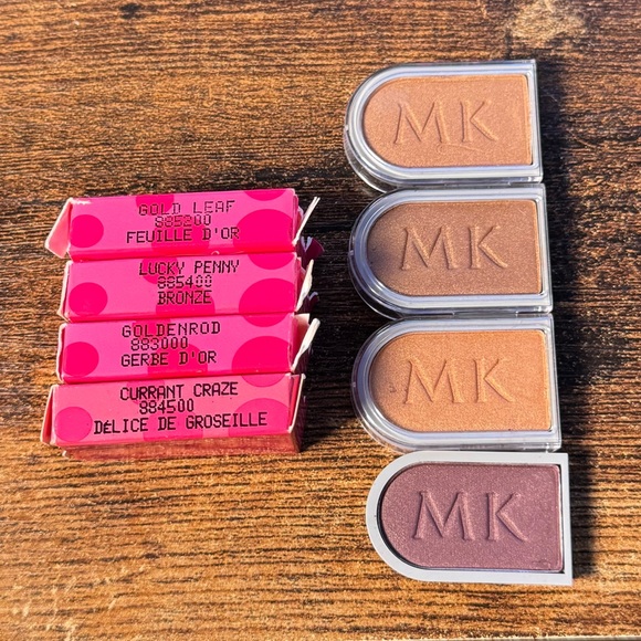 Lot Set 4 Mary Kay Signature Eye Color Gold Leaf, Lucky Penny, Goldenrod & Curra - Picture 4 of 4